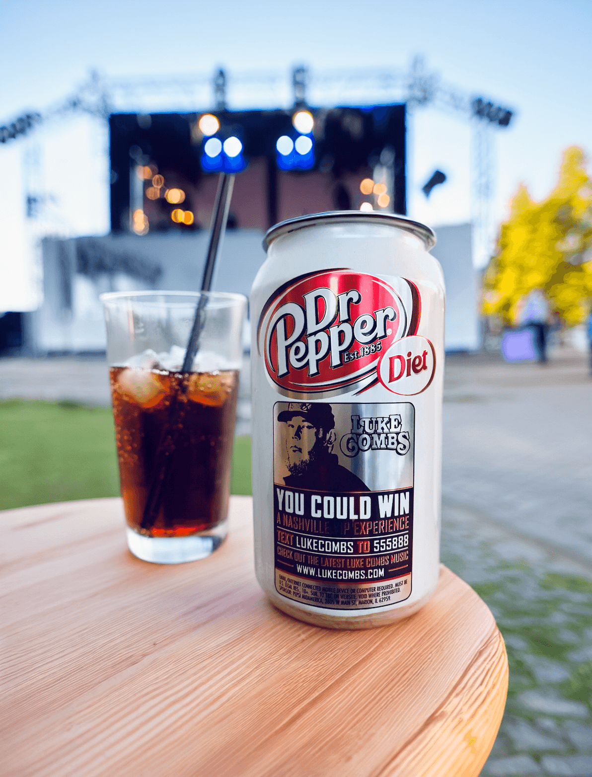 LUKE COMBS X DR PEPPER CUSTOM CAN SWEEPS CAMPAIGN