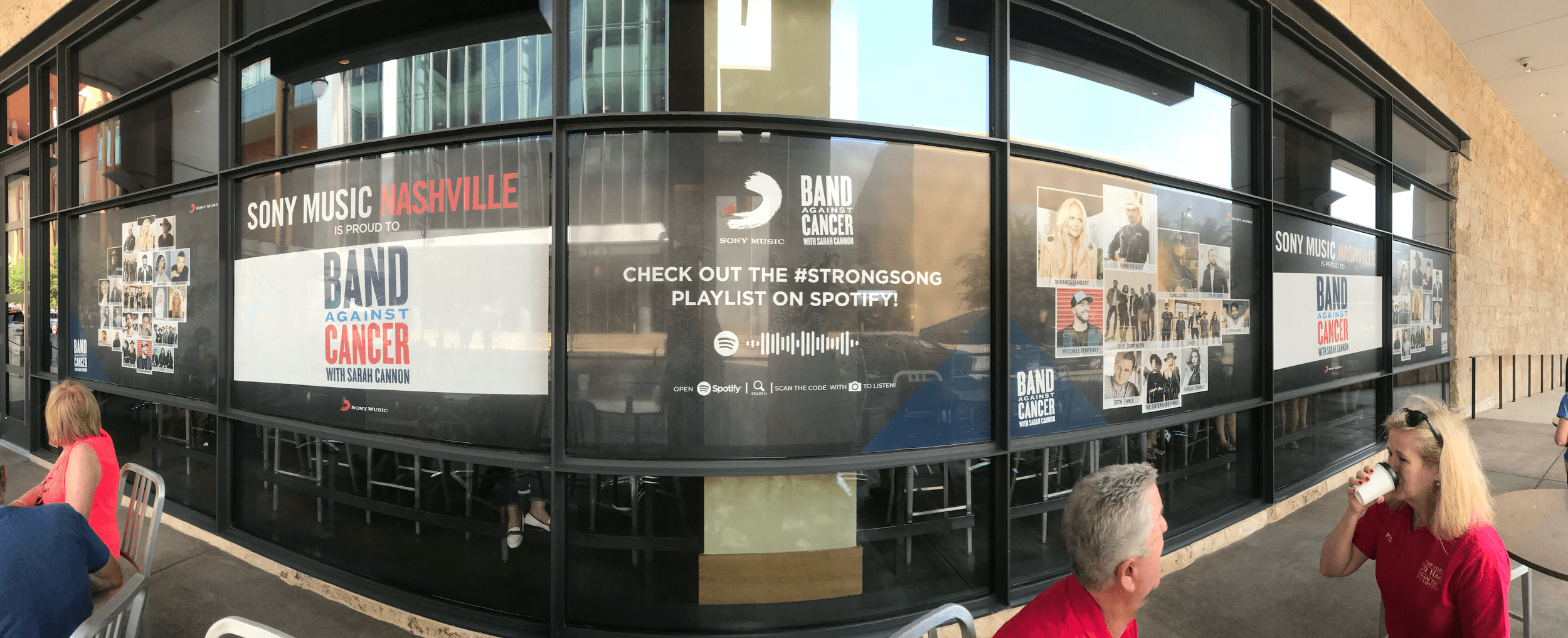 SONY MUSIC NASHVILLE X SARAH CANNON BAND AGAINST CANCER OOH CAMPAIGN