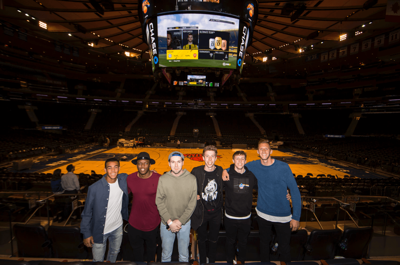 EA SPORTS X FIFA X @CALFREEZY, @KSI, @CALLUX & @W2S BATTLE ON THE BIG SCREEN @ MADISON SQUARE GARDEN